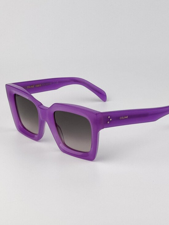 Celine CL40130I 3 DOTS 78F Women’s Sunglasses – Lilac Brown Gradient Square main image 5